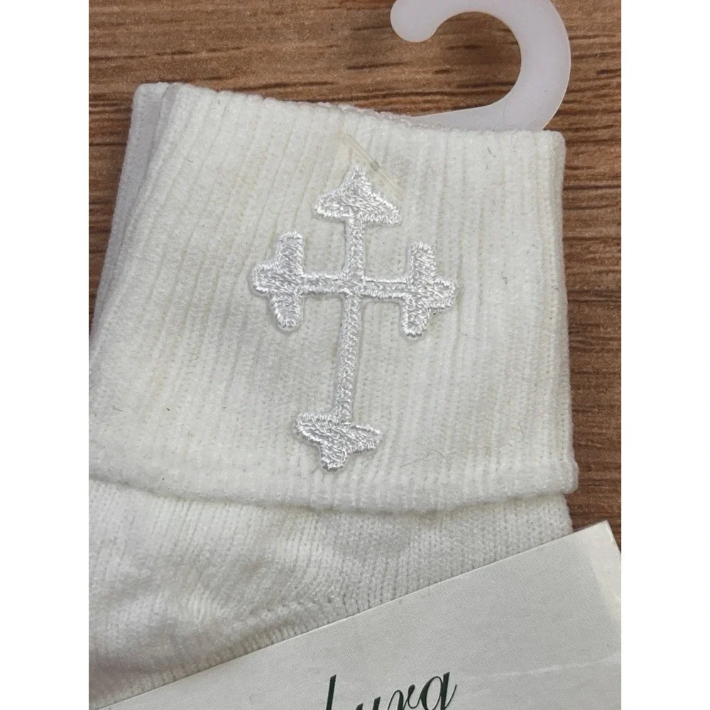 Strasburg Christening Newborn Infant White Socks Fits Shoe Size 0-1‎ NEW